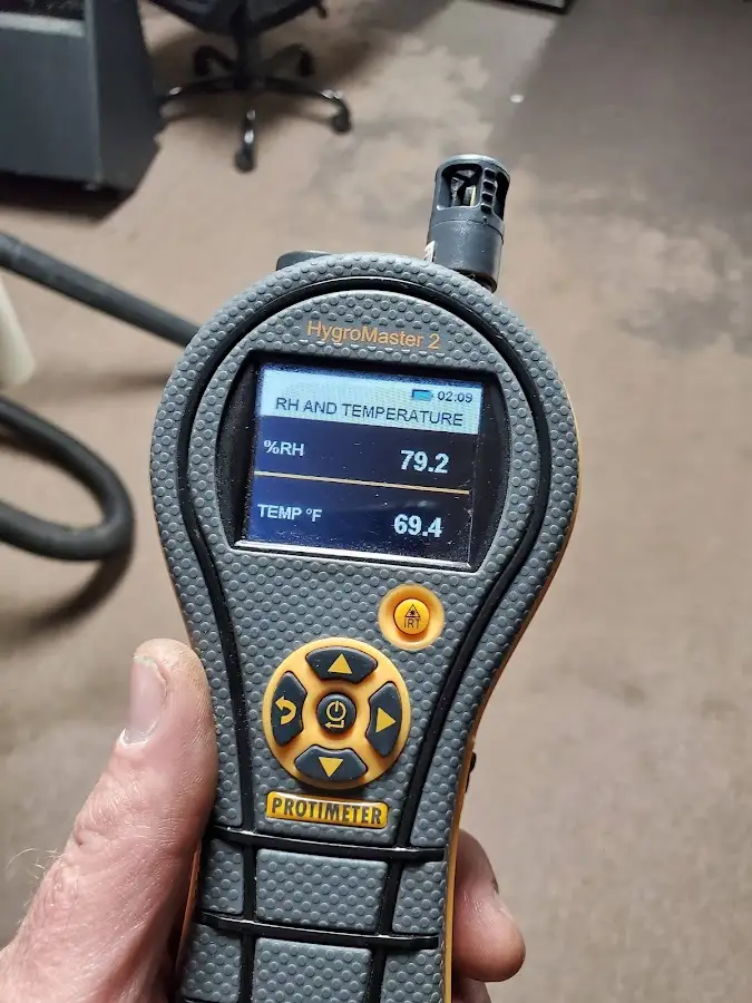 Moisture meter humidity assessment for Mold Remediation & Removal in Senoia